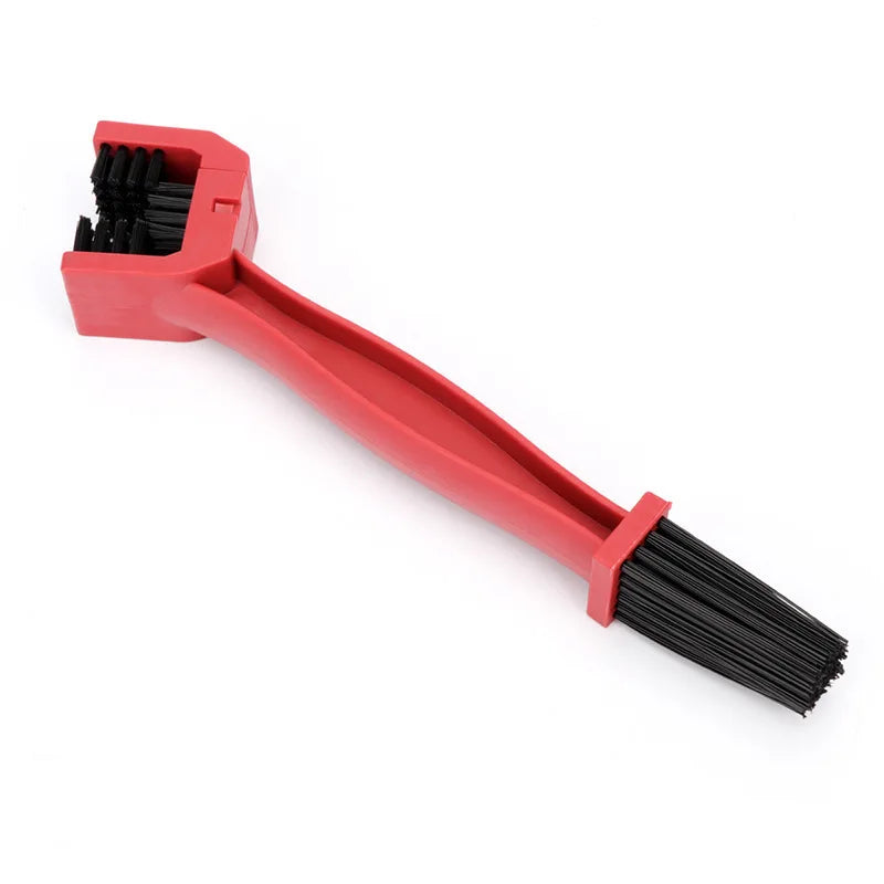 Motorcycle Chain Brush Cleaner — Plastic Bike & Moto Scrubber, Outdoor Chain Cleaning Tool for Road & Maintenance
