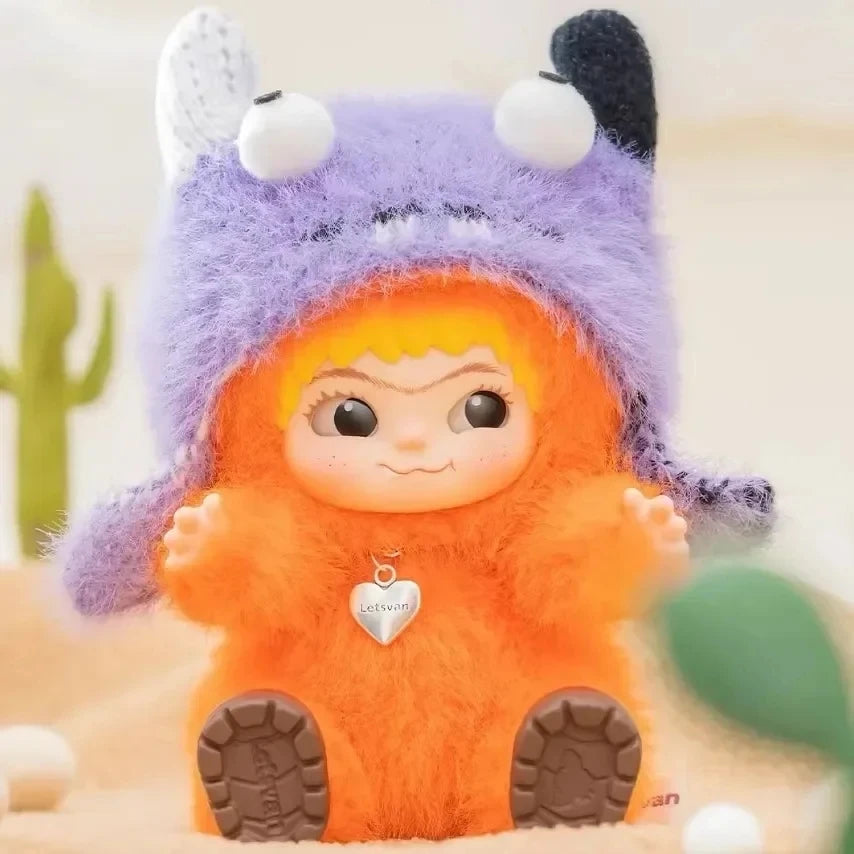 Cute Wakuku Plush Doll Keychain — Kawaii Monsters Box Vinyl Doll for Backpack, Bag, & Case Decoration Gift