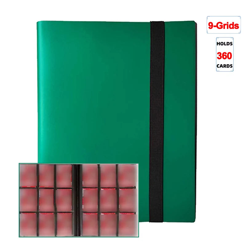 Trading Card Binder - 160/360/480 Capacity Side-Loading PP Card Holder Album for Gaming Cards