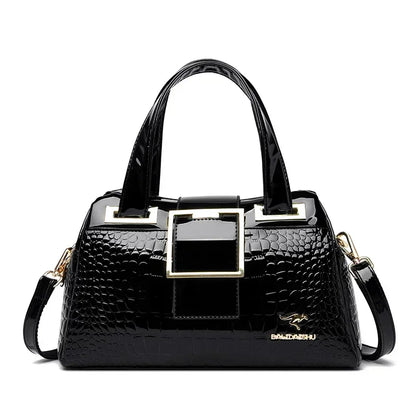Luxury Women’s Leather Casual Tote Bag – High Quality Large Shoulder & Crossbody Handbag
