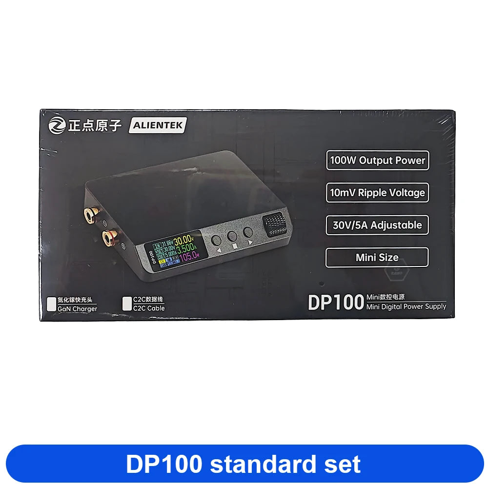 DP100 Mini DC Lab Power Supply — Adjustable 30V 5A Portable Digital Switching Bench Power Supply