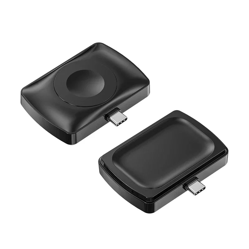 Magnetic Wireless Watch Charger USB-C — Fast Charging for Apple Watch 9/8/7/6/5/4/SE & Samsung Galaxy Watch 7/6/5/4 Active 1/2