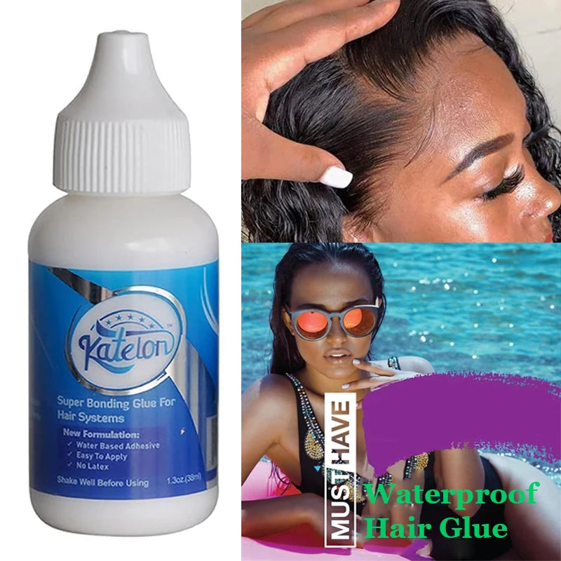 Lace Front Wig Glue Extra Hold – 38ml Waterproof Super Bonding Adhesive for Wig Caps and Hair Styling Tools
