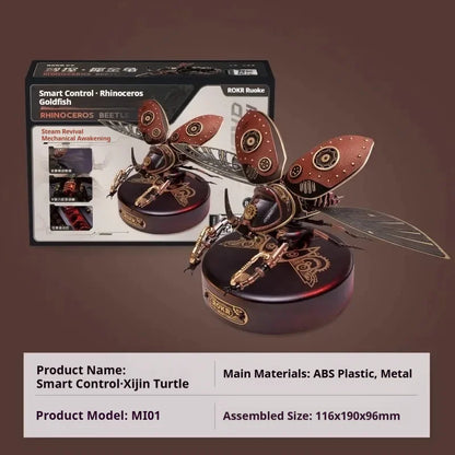 Mechanical Species Manta Ray Model – Trendy Assembly Figurine Toy, Boys’ Valentine’s Day Gift