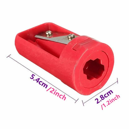2PCS Multifunctional Woodworking Pencil Sharpener - Portable Single Hole Universal Pencil Planer
