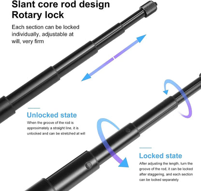 Vamson Invisible Selfie Stick for Insta360 X3 – Rotating Bullet Time Handheld Tripod for GoPro & Insta360 ONE