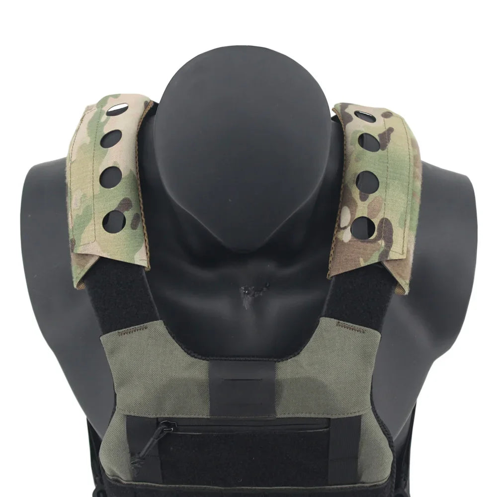 Laser-Cut Tactical Vest Shoulder Pads – Composite FCSK FCPC LV119 Plate Carrier Pads for Airsoft