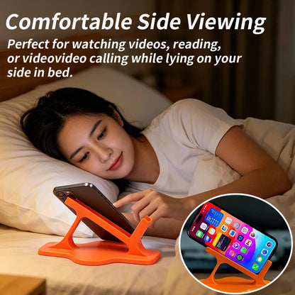 Bedside Lazy Phone Stand - Stable Ergonomic Hands-Free Holder for Side-Lying Viewing