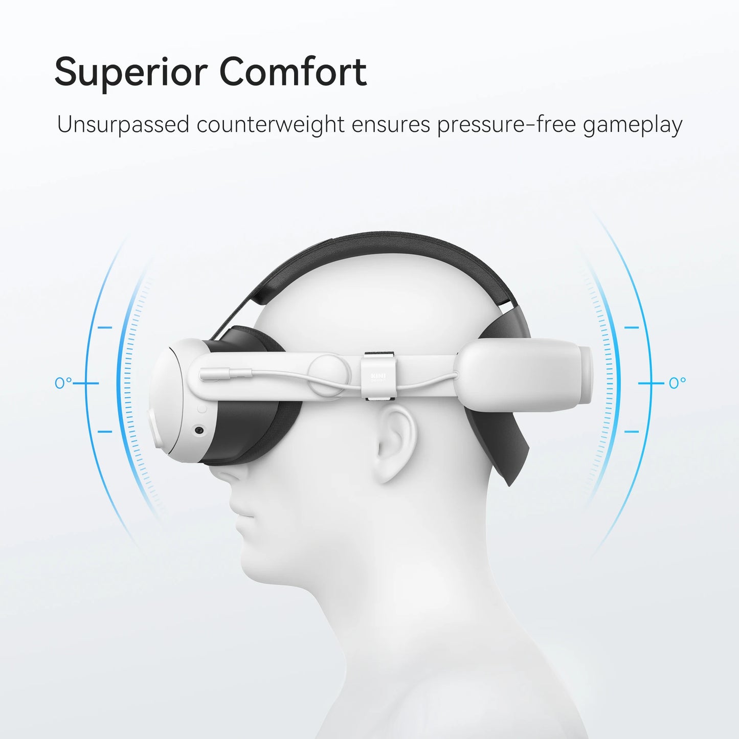 KIWI Design 6400mAh Battery Head Strap - Power-Enhancing Compatible Accessory for Meta Quest 3 (Not for Our Charging Stand)