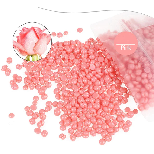 500g Hard Wax Beans – No-Strip Depilatory Hot Film Wax for Full Body, Bikini, Face, Legs & Eyebrows