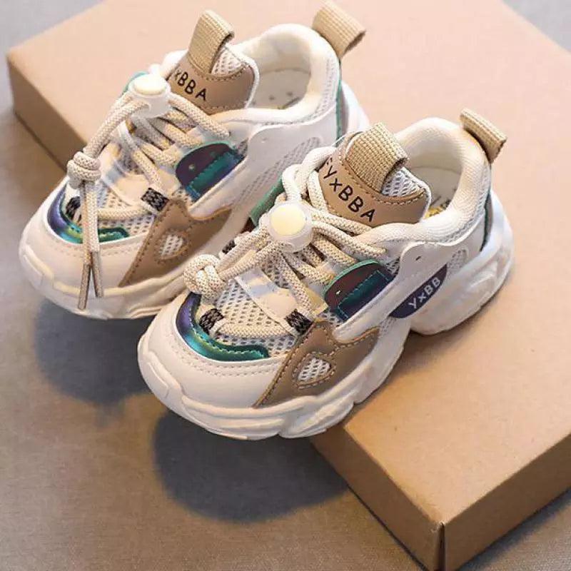 Size 21-36 Baby Toddler Shoes – Breathable Mesh Casual Sneakers for Boys and Girls, Non-Slip Sport Shoes
