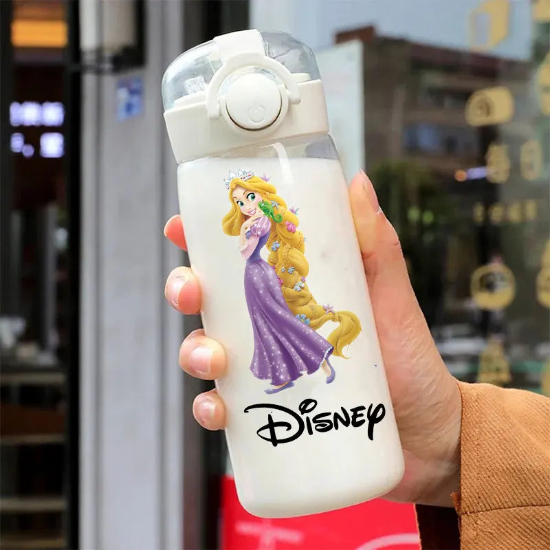 600/400ML Mermaid Princess Water Cup – Portable Transparent Plastic Sport Bottle for Kids