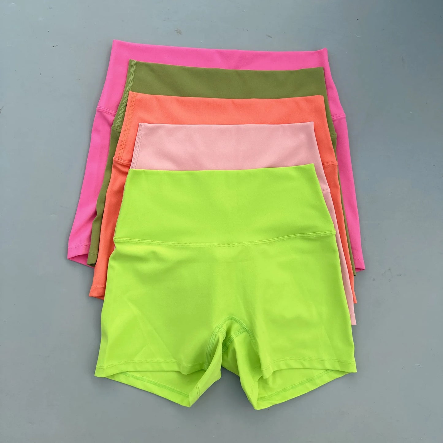 Women’s High Waist Fitness Shorts – Sexy Solid Color Yoga & Cycling Athletic Shorts Squat Proof Workout Training Activewear