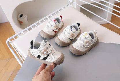 2025 Toddler Shoes — PU Leather Soft-Sole Sneakers for Baby Boys & Girls, Ergonomic First-Step Sport Shoes