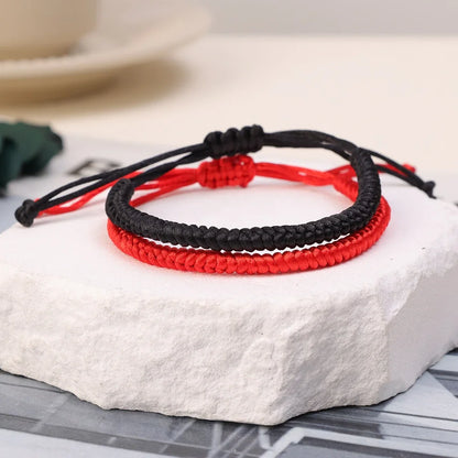 2/10PCS Lucky Red Rope Evil Eye Bracelets – Handmade Protective Wristbands for Men & Women