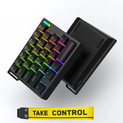 HE30 One-Handed Mechanical Gaming Keyboard – 29 Keys with Magnetic Switch, Smart Speed & Quick Trigger for E-Sports