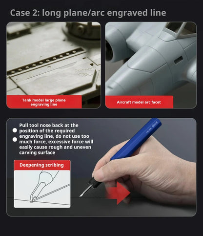 STEDI Precision Eagle-Beak Hook Knife 0.125–0.30mm – Model Trimming & Scribing Tool for Gundam, Carving & Detail Craft Work