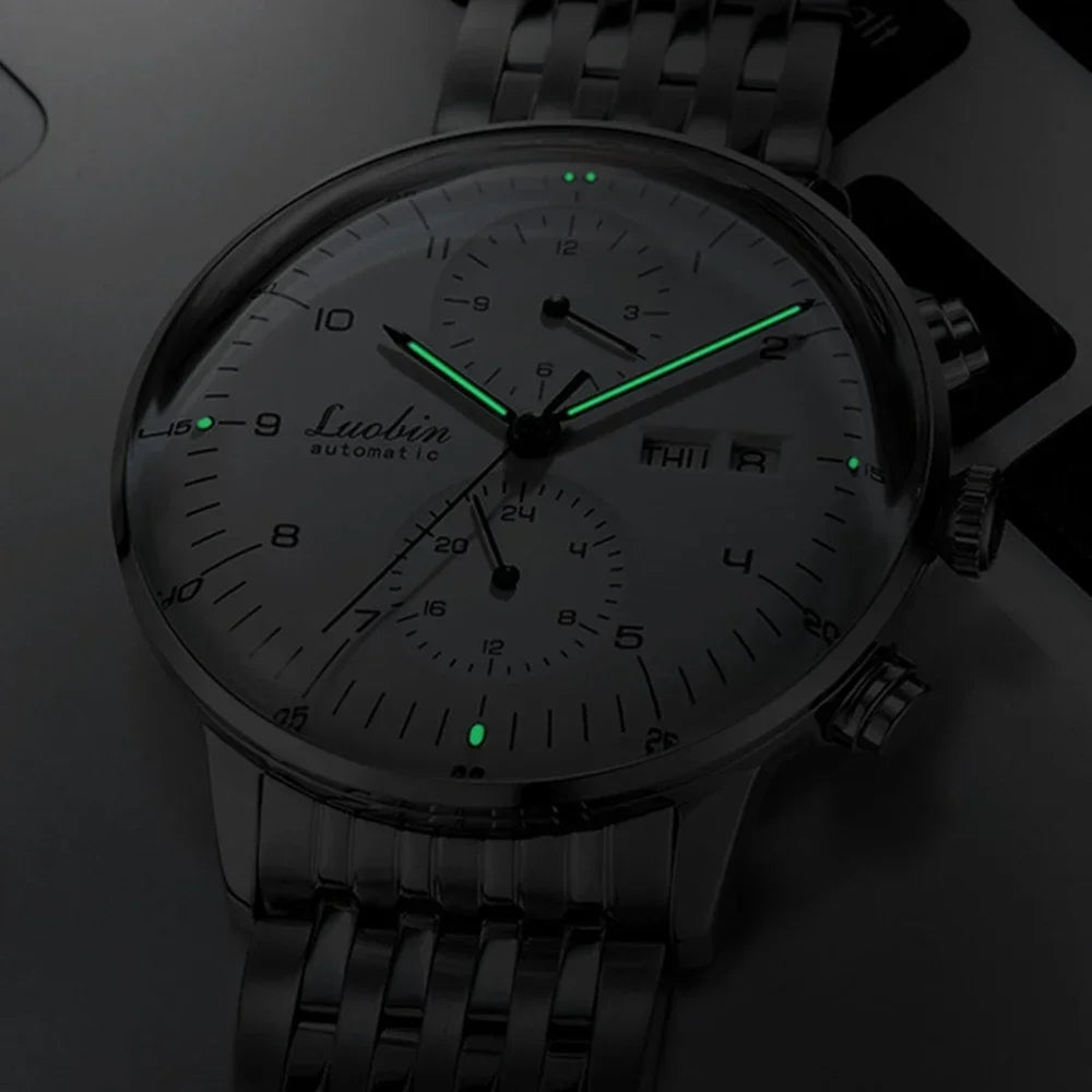 Men’s Fashion Mechanical Watch — 2023 Business Automatic Stainless Steel Luminous Designer Wristwatch
