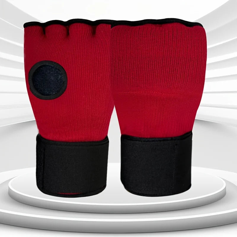 Hybrid MMA Gloves - Half-Finger Boxing & Muay Thai Training Mitts with Thick Sponge Padding