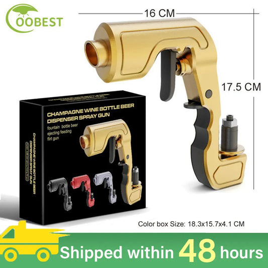 Champagne Beer Dispenser and Spray Gun - Multifunctional Bottle Ejector and Wine Stopper, Ideal for Parties and Celebrations