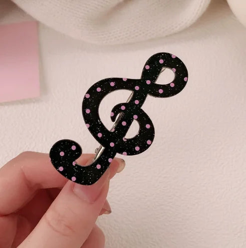 Kawaii Y2K Hair Clips Set – Musical Note, Resin Wings & Star Hair Accessories for Girls