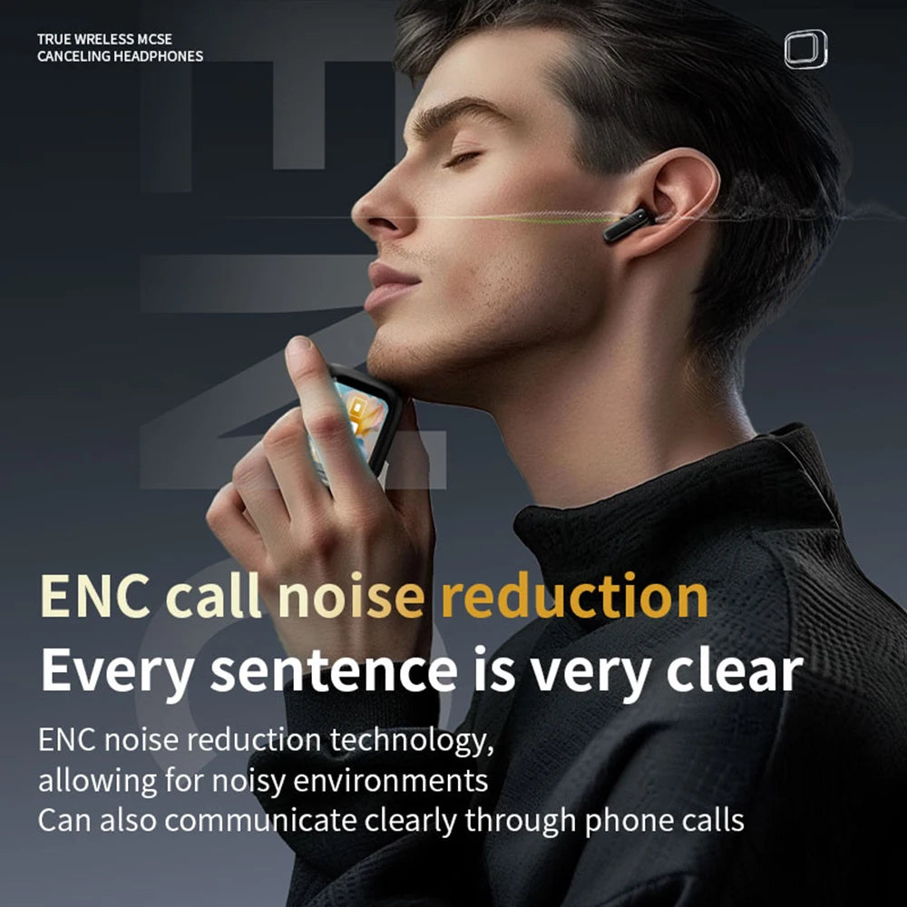 New Full Touch ANC Bluetooth 5.4 Earphones – HiFi Stereo Noise Cancelling Wireless In-Ear Earbuds with Mic & ENC