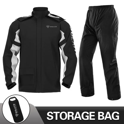 Waterproof Motorcycle Raincoat Suit – Men & Women Moto Raincoat Jacket & Pants Set for Bikers