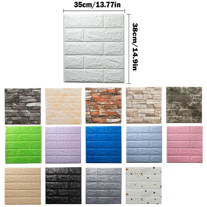 25pcs 3D Wall Stickers - Self-Adhesive Wallpaper Panels for Home Decor - Living Room, Bedroom, Bathroom, Kitchen Decoration - House Sticker Set