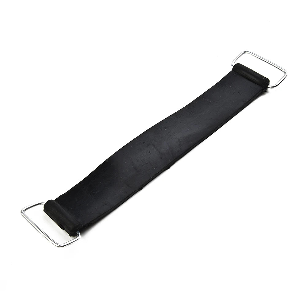 2pcs Motorcycle Rubber Battery Strap Holders — 18-23cm Belt for Honda, Scooters, Tricycles & All Motorcycles