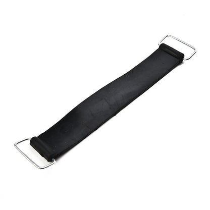 2pcs Motorcycle Rubber Battery Strap Holders — 18-23cm Belt for Honda, Scooters, Tricycles & All Motorcycles