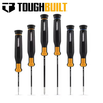 TOUGHBUILT High Torque Screwdriver – Aluminum Alloy & Steel Cutter Head with Durable Rubber Grip Handle (Tool Only)