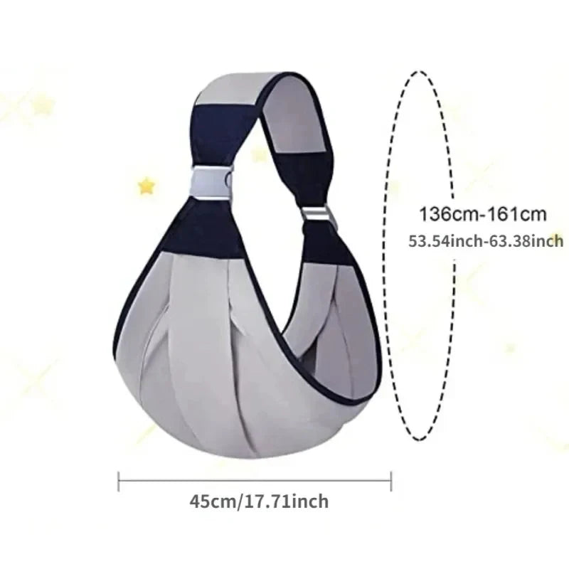Ergonomic Baby Ring Sling Carrier - Multifunctional Portable Toddler Wrap for Daily Use