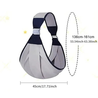 Ergonomic Baby Ring Sling Carrier - Multifunctional Portable Toddler Wrap for Daily Use