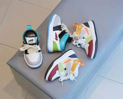 Baby & Kids Spring Autumn White Sneakers — Soft Sole Anti-Slip Casual Sport Shoes for Toddlers