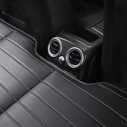 Foldable Car Travel Bed for Rear Seat – Wear-Resistant PU Sleeping Pad Mattress for SUV & Sedan Trips