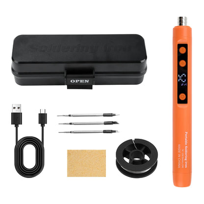 Mini 5V 15W Wireless USB Soldering Iron – Rechargeable Lithium Battery Fast-Charge Portable Welding & Repair Tool