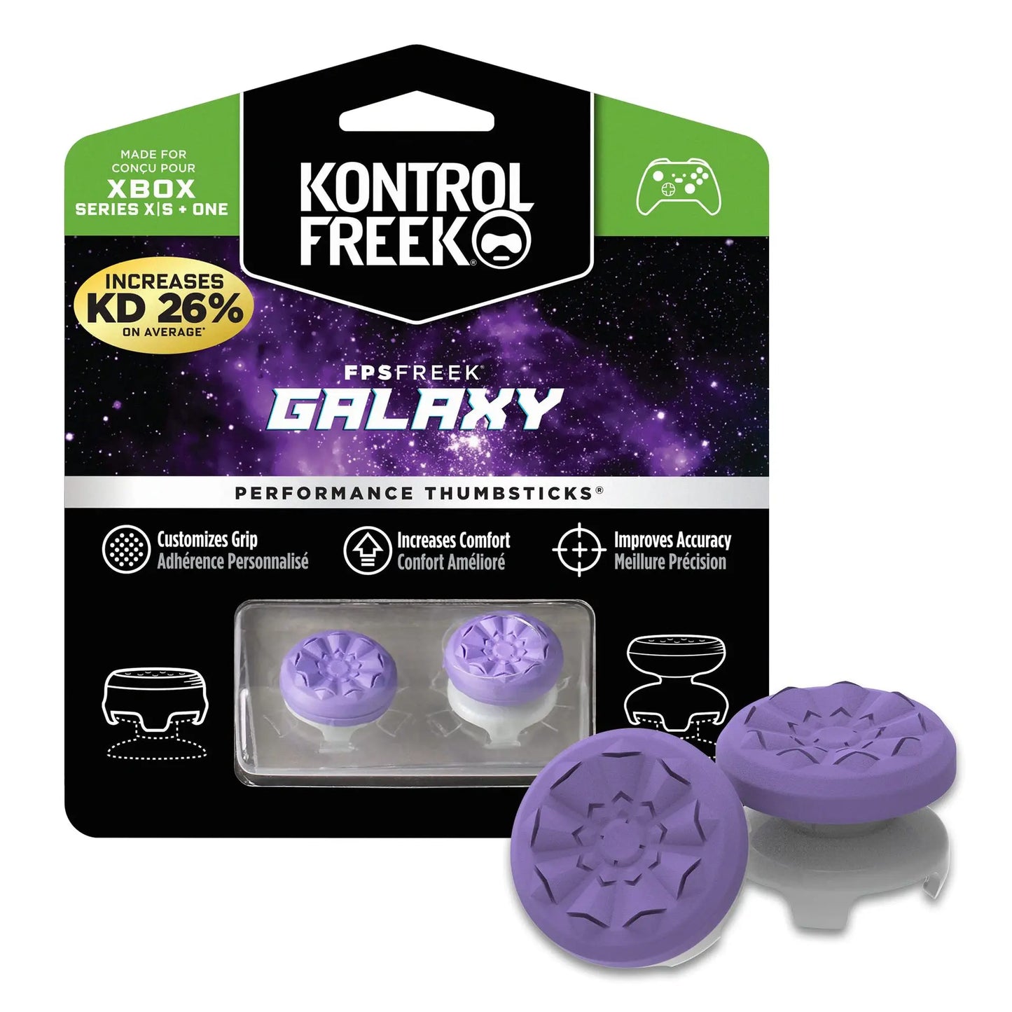Freek Galaxy Performance Thumb Grip Caps – Silicone Analog Stick Covers for Xbox Series S/X Controller (Wholesale)