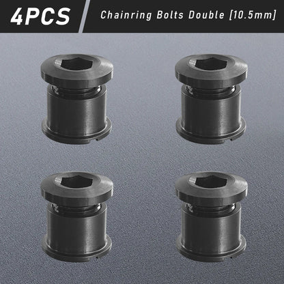 Titanium Alloy Chainring Bolts 4–5PCS MTB Road Bike Crank Screws Single & Double Chainring Hardware 6.5–10.5mm