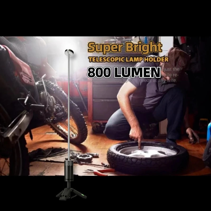 8000mAh Rechargeable Telescopic Camping Lantern: Dimmable Night Light with Magnetic Base for Outdoor Adventures & Emergencies