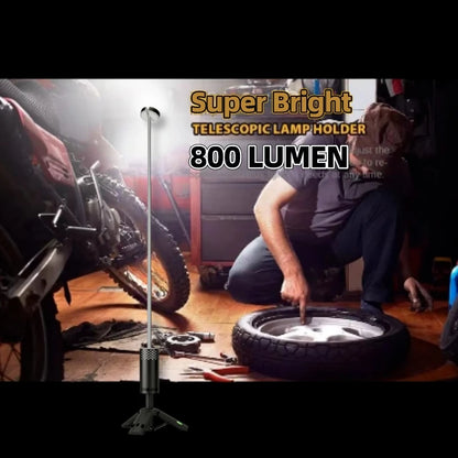 8000mAh Rechargeable Telescopic Camping Lantern: Dimmable Night Light with Magnetic Base for Outdoor Adventures & Emergencies