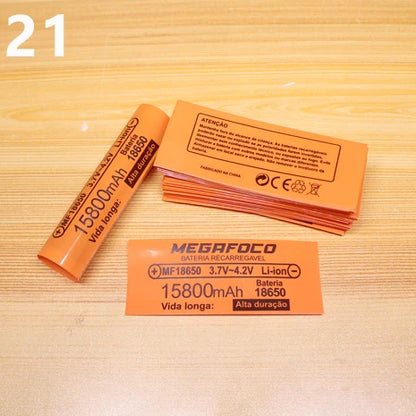 100pcs 18650 Lithium Battery Heat Shrink Wrap PVC Sleeves – Insulation Packaging Film for Battery Protection