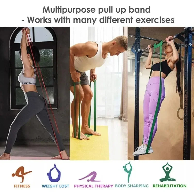 5-120lbs Fitness Resistance Band – Boxing, Agility, Yoga & Pilates Training Equipment for Home Gym
