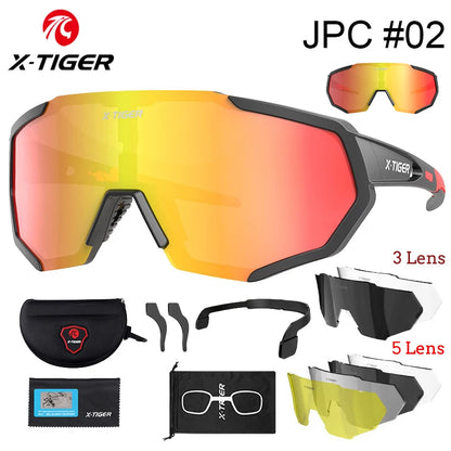 X-TIGER Polarized Cycling Glasses — Photochromic MTB & Road Bike Sunglasses for Sports