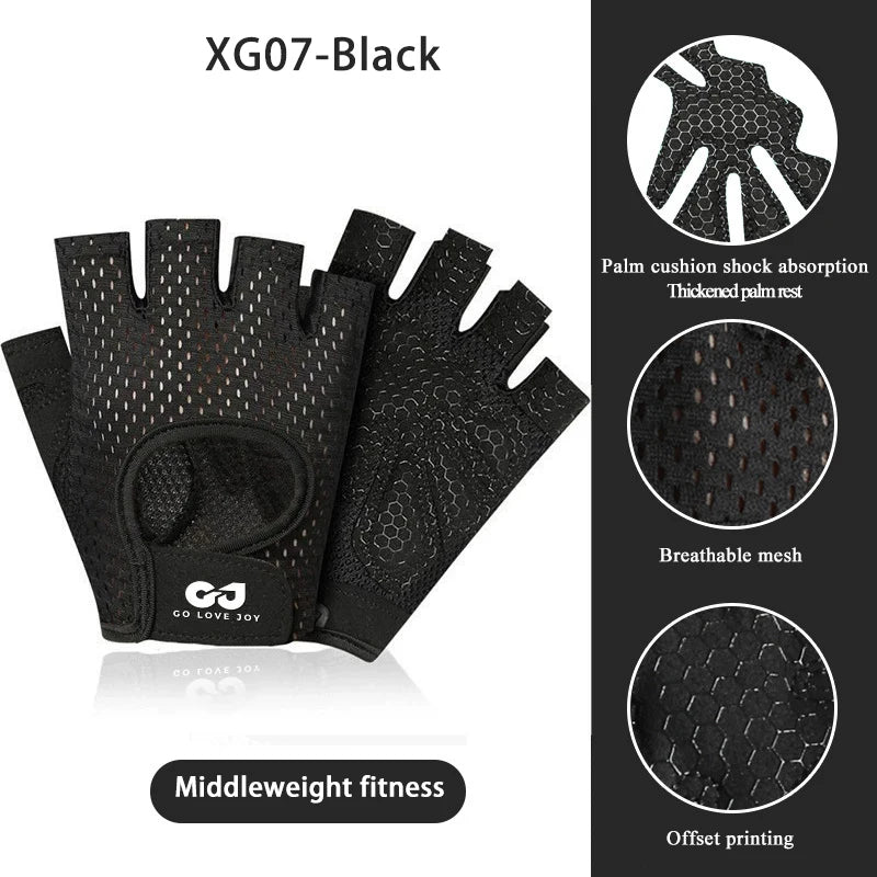 Gym Fitness Gloves – Half Finger Weight Lifting & Training Gloves for Men & Women, Workout Hand Protection
