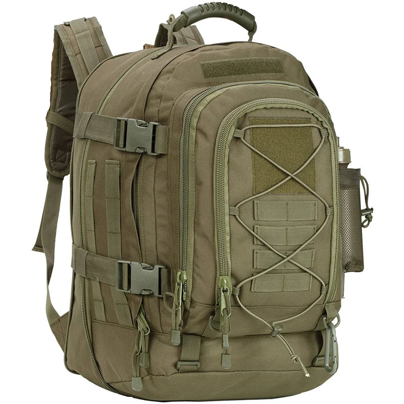 65L Tactical Outdoor Backpack — Large Capacity Military Hiking & Camping Rucksack for Men