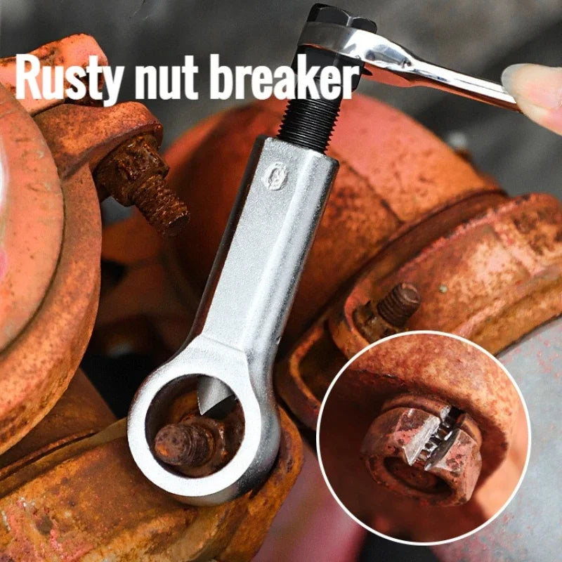9-27mm Screw Removal Tool - Professional Steel Nut Splitter Kit, Separator & Breaker for Rusty Nuts, Durable Manual Hand Tool