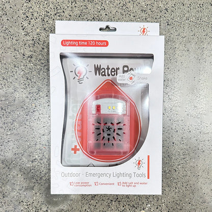 Portable Salt Water Emergency Lamp - 120-Hour Battery-Free Light for Camping, Hiking & Outdoor Survival