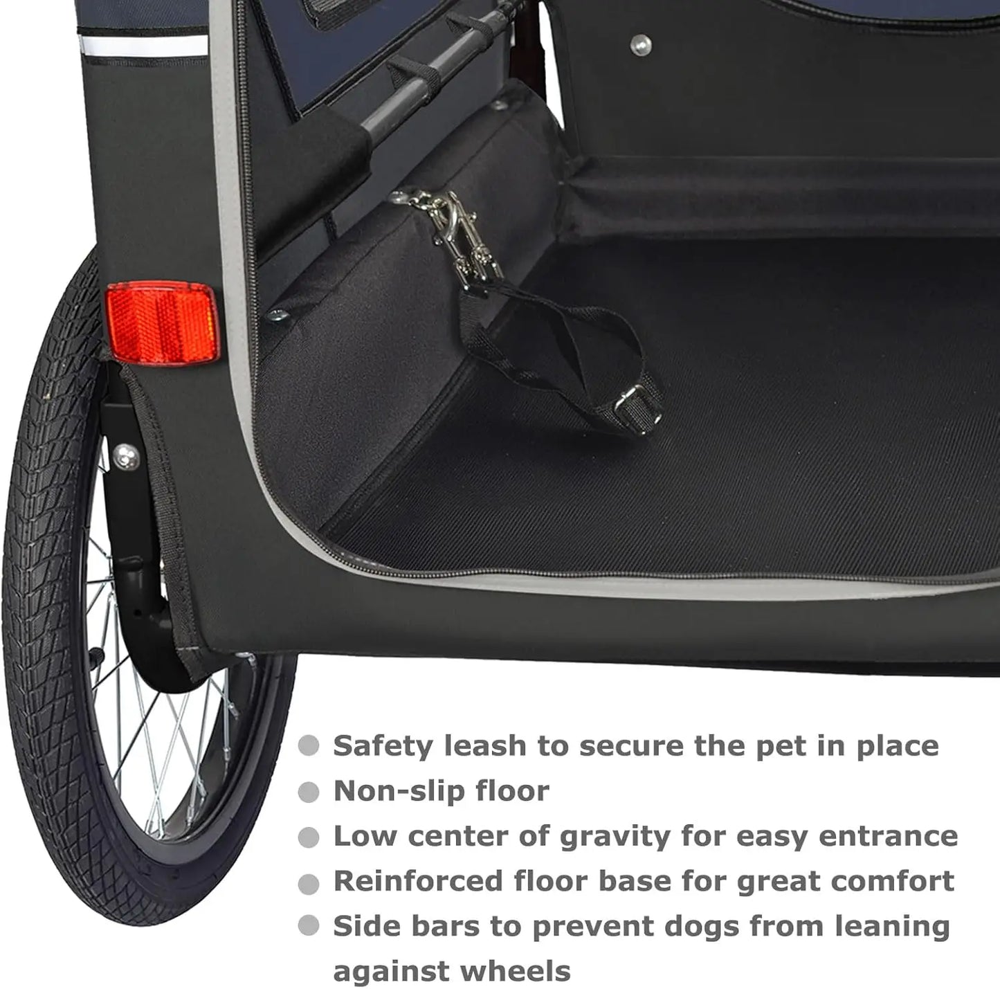 S-Line XL Pet Bike Trailer & Stroller — Folding Dog Cart with Suspension Wheels for Pets up to 100 lbs