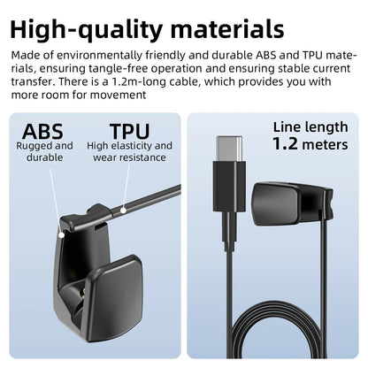 HIBLOKS Ray-Ban Meta Wayfarer Charging Cable - Portable USB-C Fast Charger for RW4006, RW4008, RW4010, RW4012, and RW4014 Smart Glasses