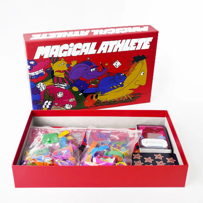 Magical Athlete Party Board Game – Deluxe Big Box Hilarious Racing Game for Friends & Family Game Night Fun